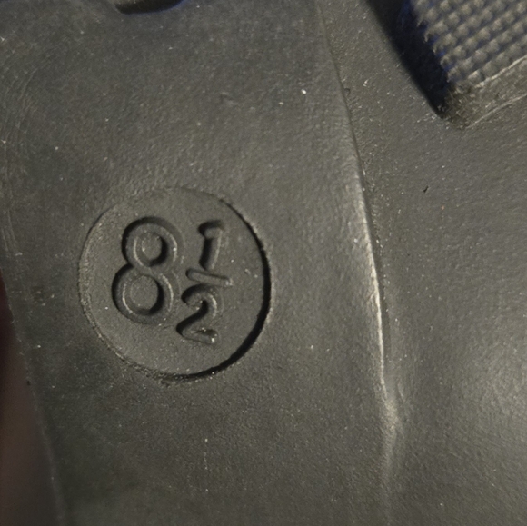 MIA Black Chunky Heel Faux Leather Lace Up Boots Womens 8.5 - Picture 9 of 11